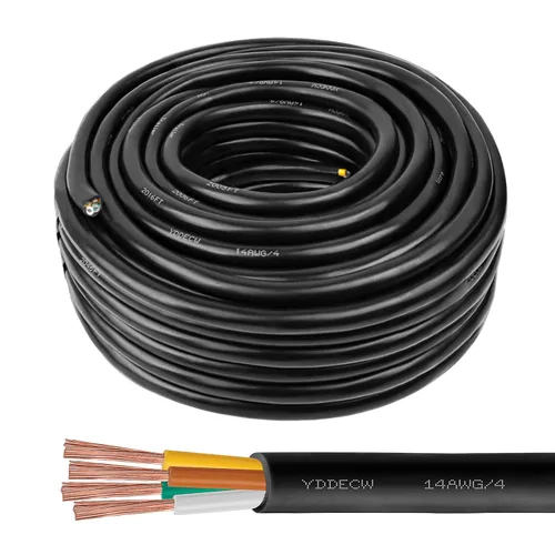 Vista 6 de Cable de control de 4 conductores 14 AWG, 10 pies, 14/4, 100% cobre puro para sistemas de aire acondicionado mini split y bomba de calor, altavoces