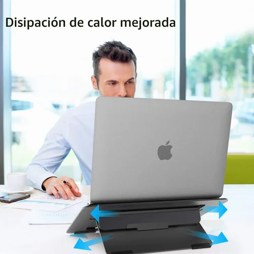 Vista 5 de [Usado] Avantree YS104 - Soporte ajustable de aluminio para portátil y tableta