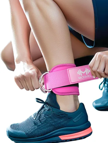 Vista 12 de Modvel Gym Ankle Strap for Cable Machines – Glute & Leg Kickback Ankle Straps for Gym Workouts – Adjustable, Padded Support for Strength Training