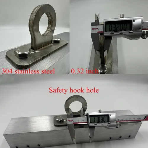 Vista 3 de Abrazadera de techo de costura de pie, sistema de protección contra caídas de anclaje de techo, anclajes de techo reutilizables para protección