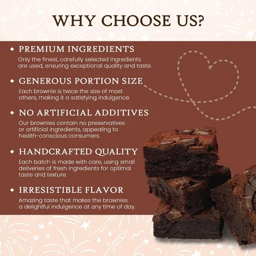 Vista 5 de Ruth's Caramel Swirl Brownies extra fudgy Brownies 1 docena - Golosinas horneadas gourmet Delicioso regalo con los mejores ingredientes