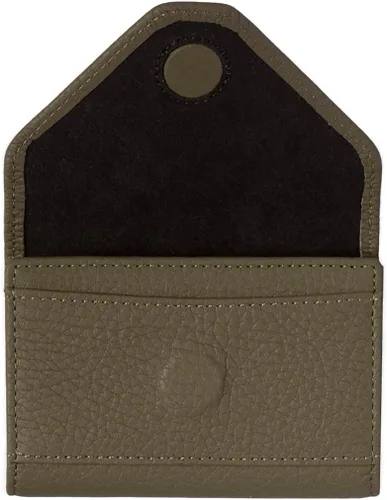 Vista 52 de grande Estuches para tarjetas 3639, Naranja, Tarjetero de cuero con cierre magnético, cartera pequeña de acordeón para mujer