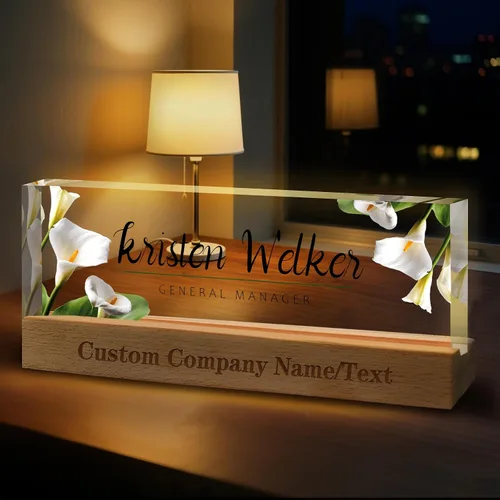 Vista 33 de Regalos personalizados para el día del jefe para hombres y mujeres, placa de nombre personalizada para escritorio, regalos personalizados