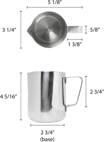 Vista 2 de Thunder Group SLME012 Jarra de leche sin protector de hielo, 12 onzas