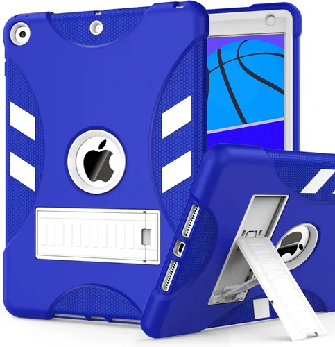 Vista 38 de Funda para iPad de 7ª/8ª generación, funda para iPad 10.2, híbrida, resistente, a prueba de golpes, funda de protección contra caídas construida