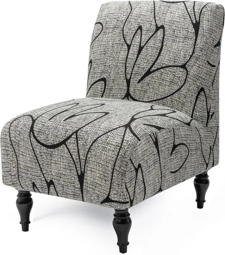 Vista 7 de Iauddy Funda para Silla de Acento Slipper sin Brazos Slipcover, Elástica de Spandex Extraíble Tela Jacquard Funda Antideslizante para Silla de Beige