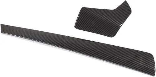 Vista 7 de ABS consola central del coche tablero decoración panel ajuste para BMW G20 G28 325li 3 serie 2019 2020 (fibra de carbono)