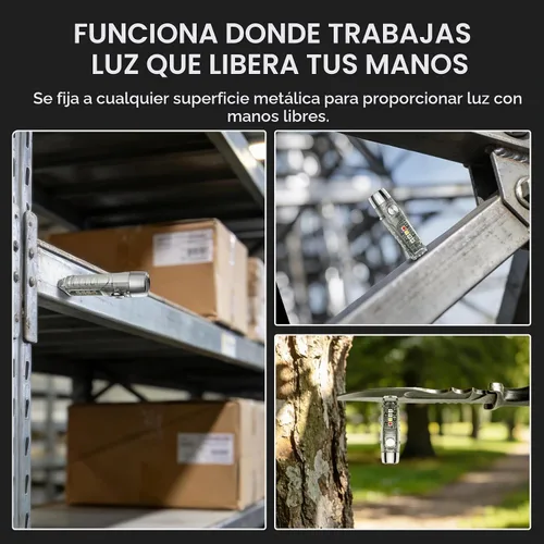Vista 3 de S12Plus Linterna de Llavero, Linterna de Bolsillo EDC de 610 Lúmenes Altos, Mini Linterna LED Recargable USB C, Linterna Pequeña, para Acampar