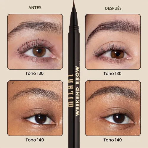 Vista 4 de Milani Weekend Brow Tinte para Cejas - 130 Marrón Medio