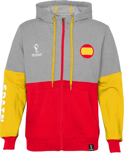 Vista 5 de Outerstuff Sudadera internacional de fútbol para hombre Copa Mundial de la FIFA Panel de contraste de país con capucha de forro polar