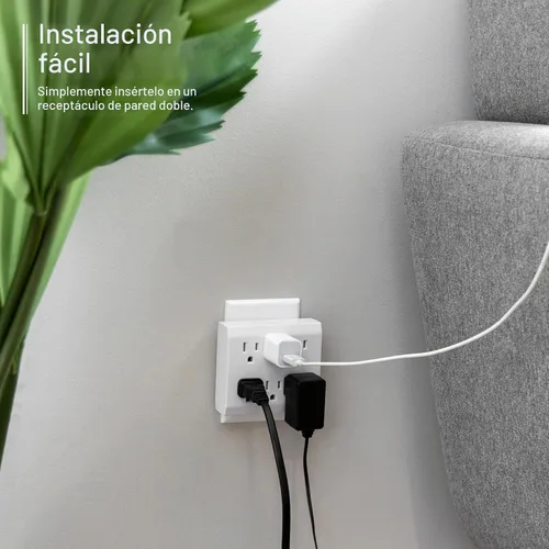 Vista 4 de GE 37155 Protector de sobretensiones extensor de 6 tomas, enchufes de seguridad resistentes a manipulaciones, tecnología de apagado automático, 440