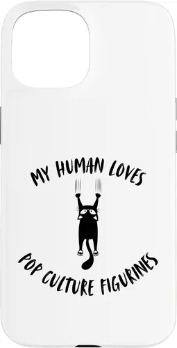 Vista 6 de iPhone XR My Human Loves Pop Culture Figurines - Cat Parent Hobby Case