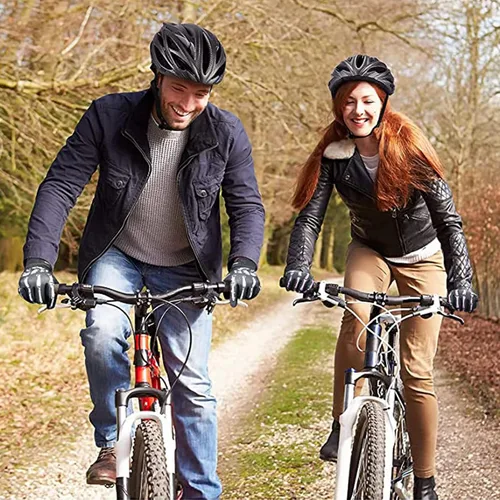 Vista 6 de BRZSACR Guantes deportivos al aire libre guantes de ciclismo con pantalla táctil para motocicleta MTB hombres mujeres