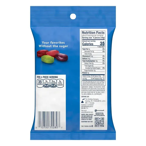 Vista 2 de Smiling Sweets Zero Sugar Jolly Rancher, dulces sin azúcar y sin aspartamo, deliciosos sabores de frutas que todos disfrutarán, dulces