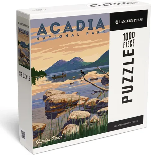 Vista 2 de Lantern Press Acadia National Park Jordan Pond Puzzle, 1000 piezas