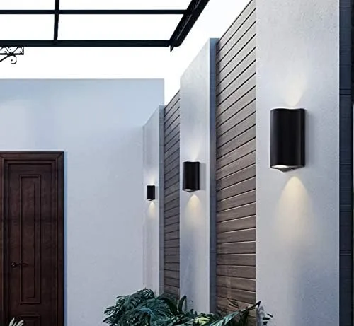 Vista 9 de Apliques de pared LED de 14 W para exteriores e interiores, impermeable, iluminación arriba/abajo, puerta de puerta, escalera, montaje