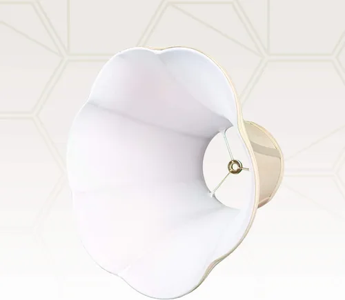 Vista 4 de Royal Designs, Inc. BSO-703-10BG - Pantalla de campana festoneada inferior, 5 x 10 x 8.25, beige