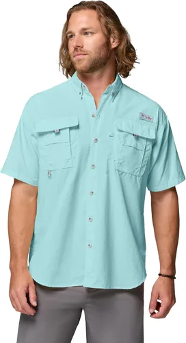 Vista 31 de Columbia - Camisa de manga corta PFG Bahama II para hombre