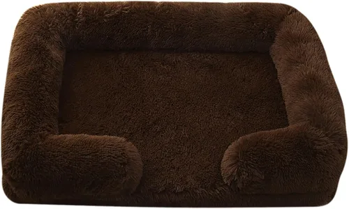 Vista 13 de Camas ortopédicas para perros de gran tamaño con forro impermeable y parte inferior antideslizante, cama rectangular lavable para perros y gatos