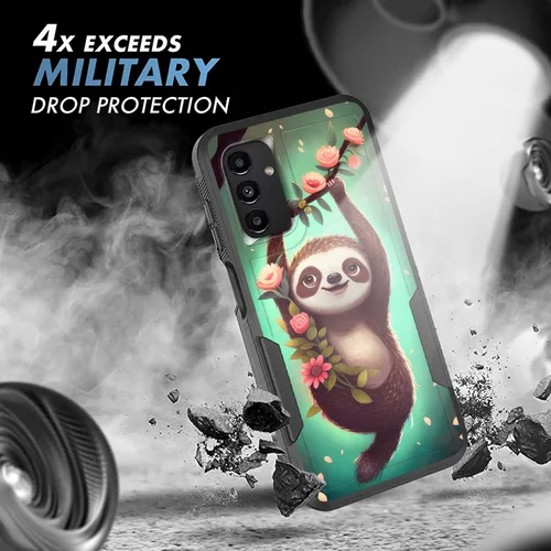 Vista 659 de Funda para Galaxy A14 5G, resistente de doble capa híbrida de policarbonato duro, goma suave, a prueba de golpes, funda protectora resistente