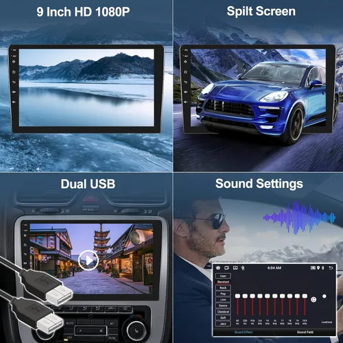 Vista 8 de [2+32GB] Android 13 Car Stereo para Mazda 6 2007-2012,9 pulgadas pantalla táctil coche radio Android unidad principal con enlace espejo navegación