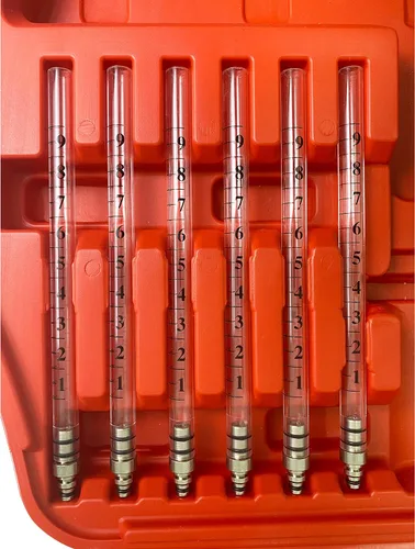 Vista 4 de HFS (R) Detector de inyector de 6 cilindros Probador de inyectores de combustible Inyector diesel Cilindro de diagnóstico de flujo Kit