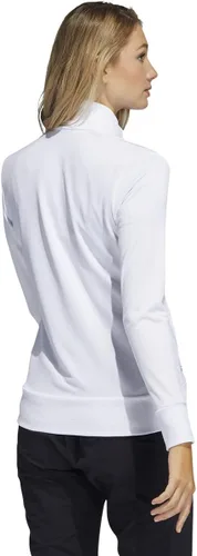 Vista 2 de adidas Chaqueta de golf texturizada para mujer, Blanco