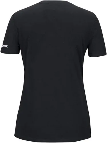 Vista 2 de Reebok Camiseta negra de entrenamiento con cuello en V Tri-Blend B84706