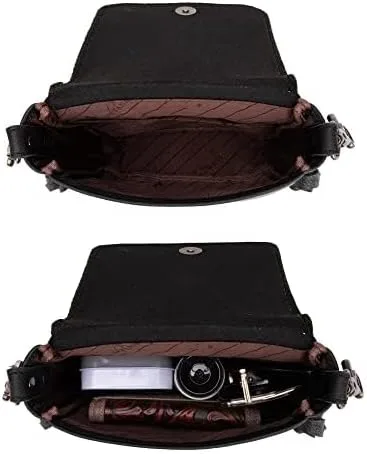 Vista 5 de Montana West Bolso bandolera con flecos estilo occidental para mujer