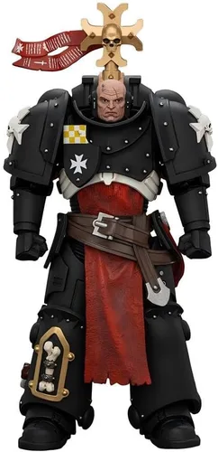Vista 8 de JOYTOY Figura de acción 1/18 Warhammer 40,000 Space Marines Black Templars Outriders Colección Modelo Regalos de Cumpleaños