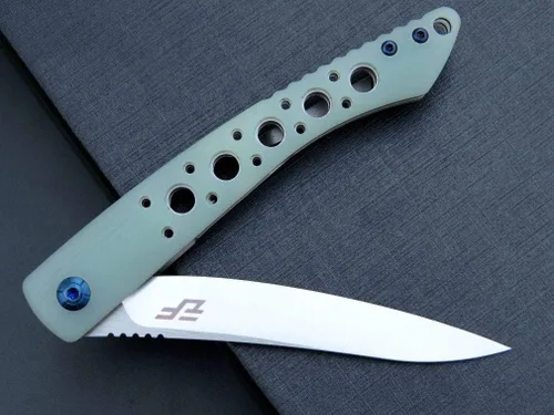 Vista 5 de Eafengrow EF943 EDC Cuchillo plegable D2 hoja de acero G10 Mango Flipper Cuchillos con clip de bolsillo para camping, senderismo, supervivencia al