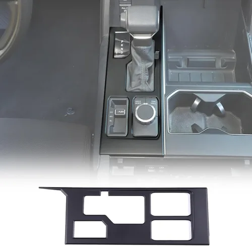 Vista 16 de Marco de protección para panel de palanca de cambios de consola central compatible con Toyot@Tundra Sequoia 2022 2023, accesorios de cubierta de Azul