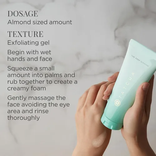 Vista 10 de TATCHA The Deep Cleanse Limpiador exfoliante profundo y suave, levanta la suciedad, minimiza el exceso de aceite, desatasca y aprieta los poros