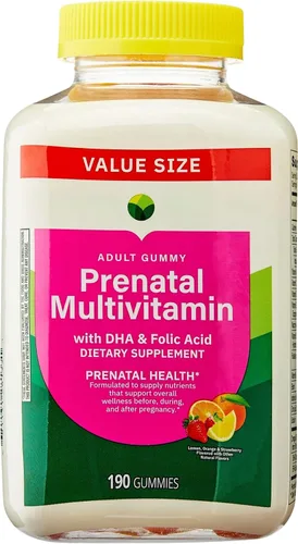 Vista 2 de KP+ Gomitas multivitamínicas prenatales para adultos con DHA y ácido fólico Salud prenatal Apoya el bienestar antes, durante y después