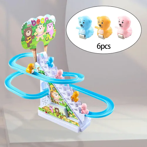 Vista 5 de Menolana Piezas de juego de pistas eléctricas, piezas de repuesto para escaleras deslizantes, juguete de repuesto, adorable escaleras, accesorios