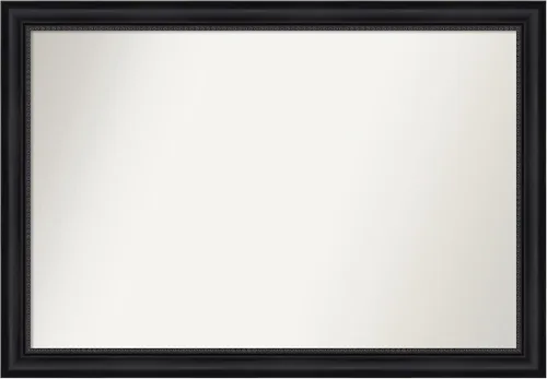 Vista 297 de Amanti Art Espejo personalizado, espejo de baño negro Astor, espejo de pared o espejo de tocador de baño sobre el fregadero (25 x 25 pulgadas)