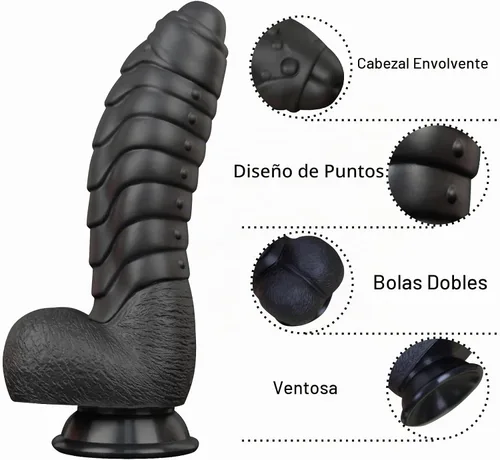 Vista 4 de Consolador S001 Negro