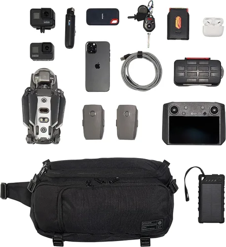 Vista 8 de HEX Ranger - Eslinga DSLR, con correas de transporte ajustables, divisores interiores plegables y más, camuflaje