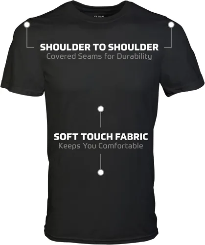 Vista 2 de Gildan Camisetas de cuello redondo, paquete múltiple, estilo G1100, para hombre