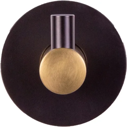 Vista 6 de Design House 582734-BGD Kelton - Gancho para bata, color negro mate, dorado satinado