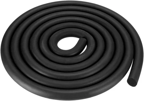 Vista 4 de uxcell Tira de sellado de goma de espuma Burlete 3mm de diámetro 3 metros de largo Negro
