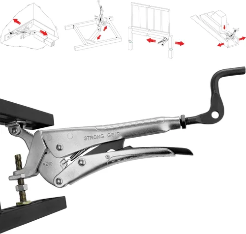 Vista 5 de Strong Hand Tools PE6 Alicates de sujeción de acción inversa Expand-O, presión de sujeción de 500 libras, rango de 1" a 1-3/4", tamaño de 6.5