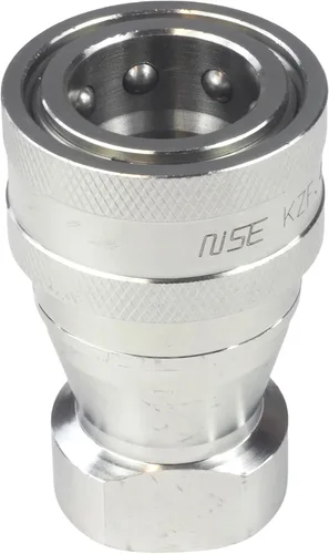 Vista 5 de HFS (R) 1/2" hembra NPT acoplador de desconexión rápida conjunto hidráulico 304 acero inoxidable