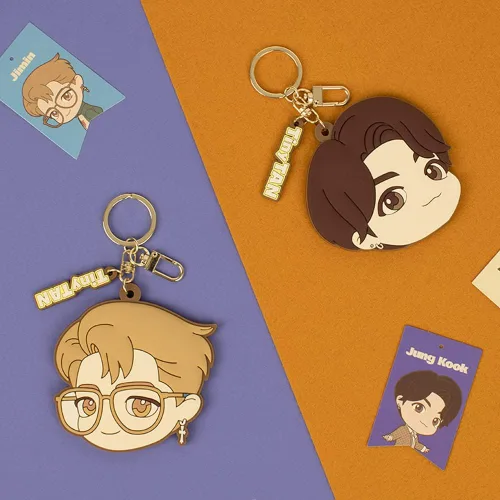 Vista 3 de BTS TinyTan Dynamite Mirror Llavero Llavero Accesssories (Jimin), Amarillo