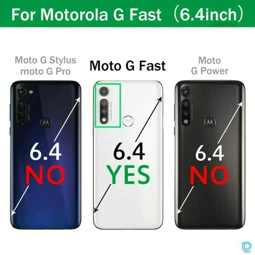 Vista 2 de Funda para Moto G Fast de cuerpo completo a prueba de golpes, con protector de pantalla integrado para niñas y mujeres, funda protectora brillante