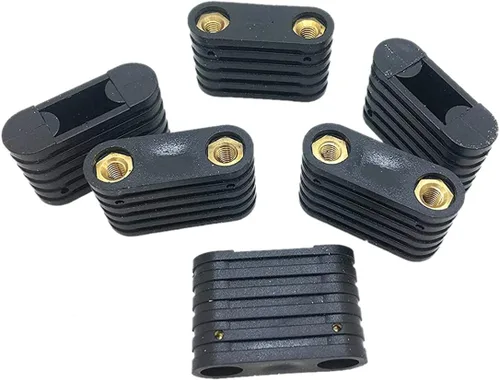 Vista 4 de 6 piezas de windsurf de plástico negro 2 agujeros correa inserción windsurf tabla de surf accesorios de surf