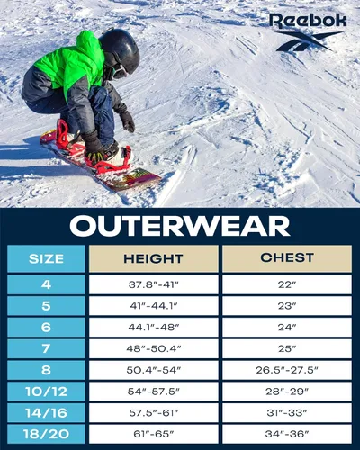 Vista 7 de Reebok Chaqueta para niño Abrigo acolchado ligero Abrigo básico para niños (7-16)