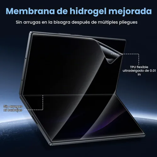 Vista 4 de WSKEN Protector de pantalla de privacidad para Samsung Galaxy Z Fold 8
