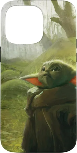Vista 21 de iPhone 16 Star Wars The Mandalorian The Child Grogu in the Forest Art Case