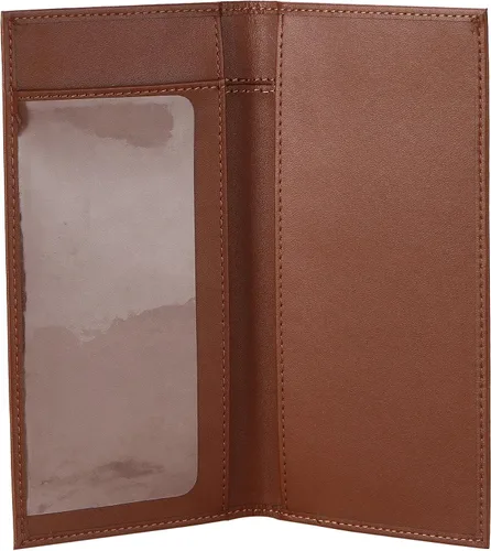 Vista 3 de LYOOmaLL Funda de cuero para chequera y registro para hombres y mujeres